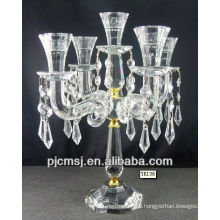 Crystal glass candlestick for Home Christmas Eve Decoration or Gifts